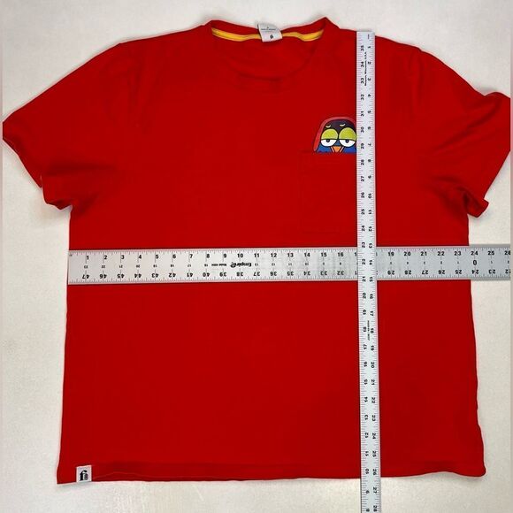 Fielder Bonobos Graphic Pocket T-shirt Men XL Orange Short Sleeve - Picture 6 of 6